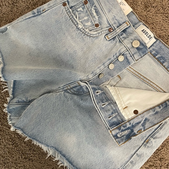 Agolde Parker long shorts in Jinx - NWT size 25 - Picture 4 of 4